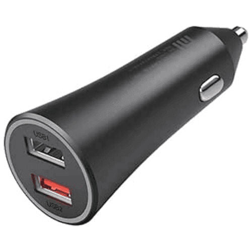 Mi 37w Dual port car charger Black