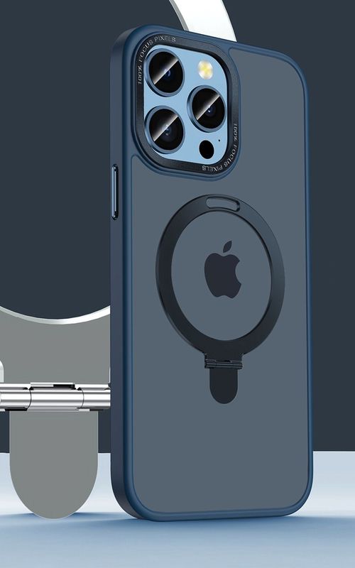 Shockproof Phone Case Slim Matte Cover With Magnetic Stand For iPhone 14 Series