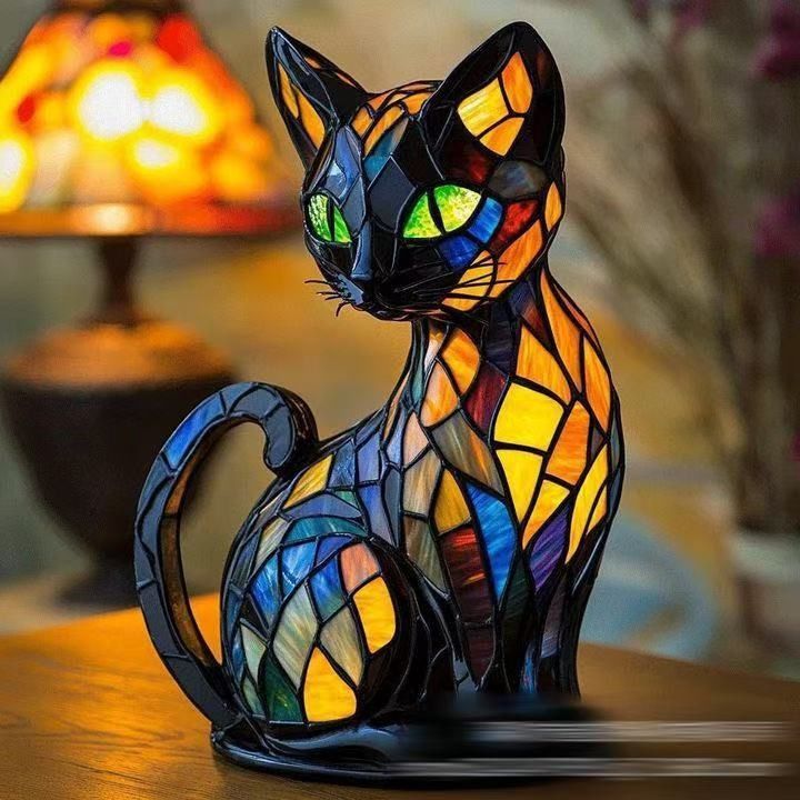 Colorful Cat LED Table Lamp USB Night Light