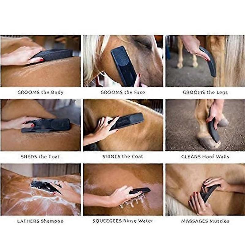 Horse Cleaning Grooming Brush Horse Grooming Brush Equestrian Massage Tool For Horse Grooming Care
