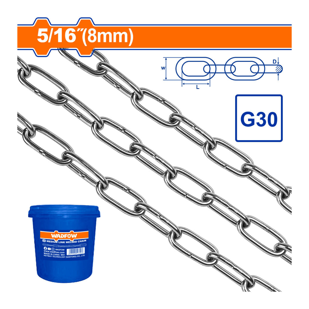 WADFOW Medium Link Welded Chain