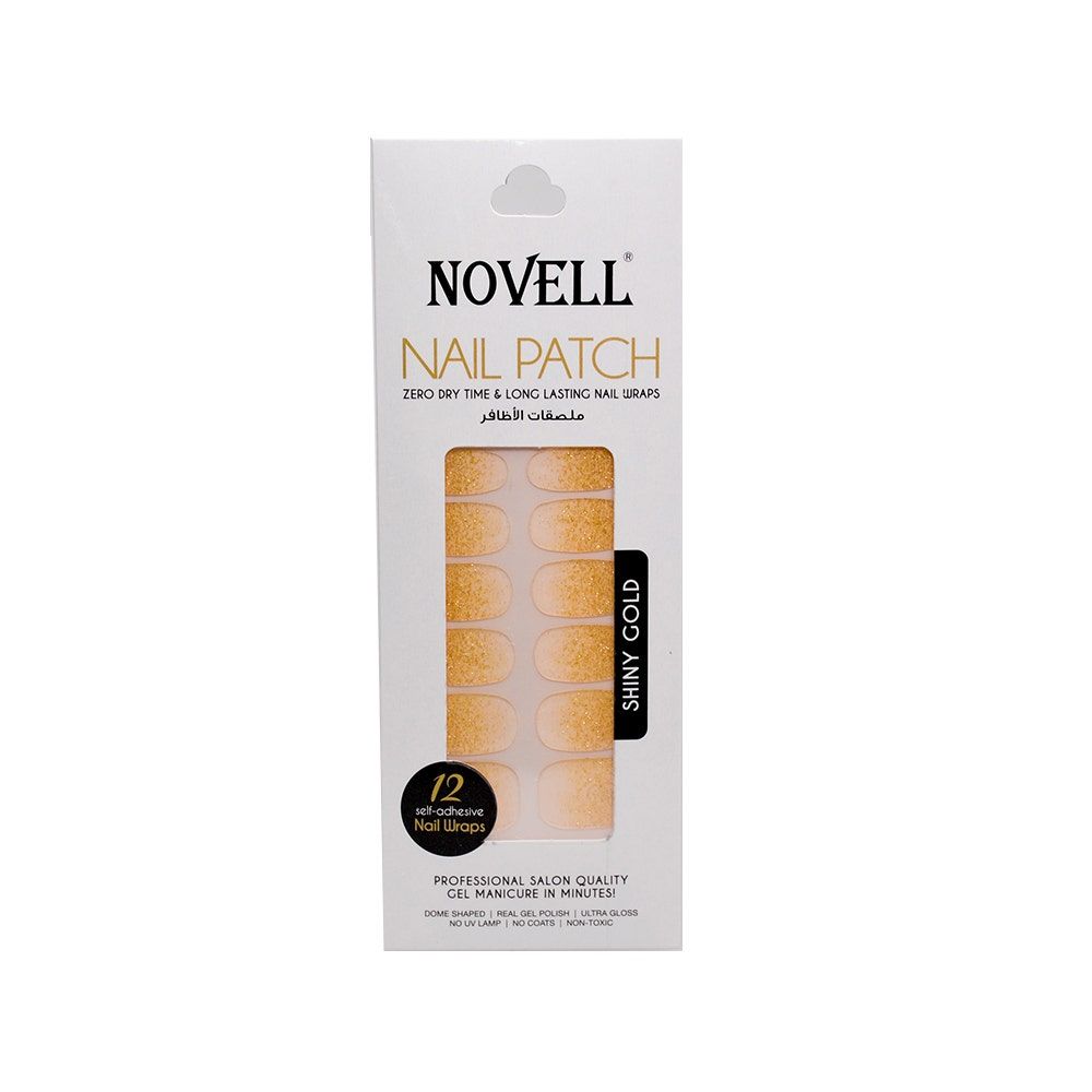 Novell Self-Adhesive Nail Patch, 12 Pieces