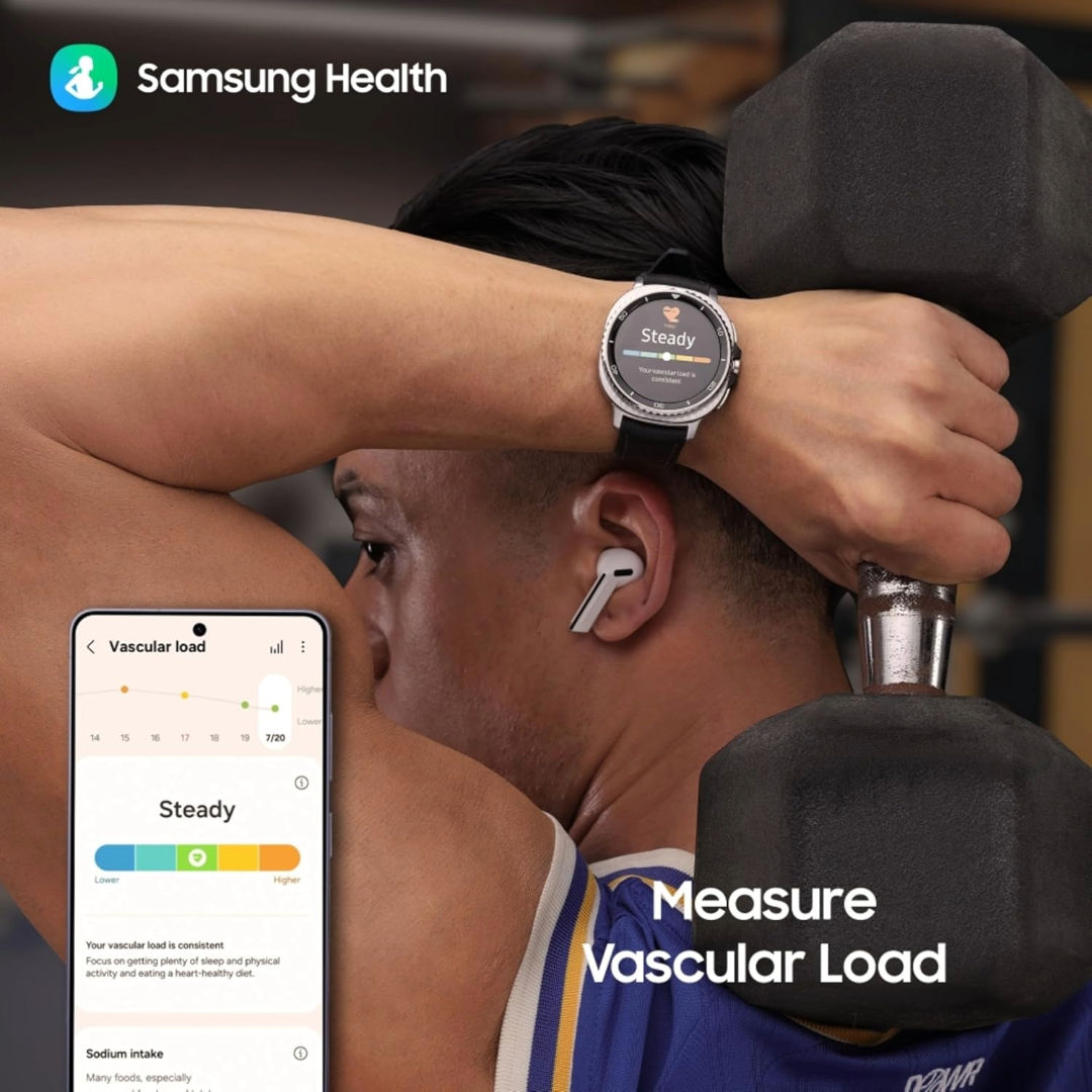 Samsung Galaxy Watch8 Classic LTE 46mm Smartwatch, Black, 64GB, 5ATM