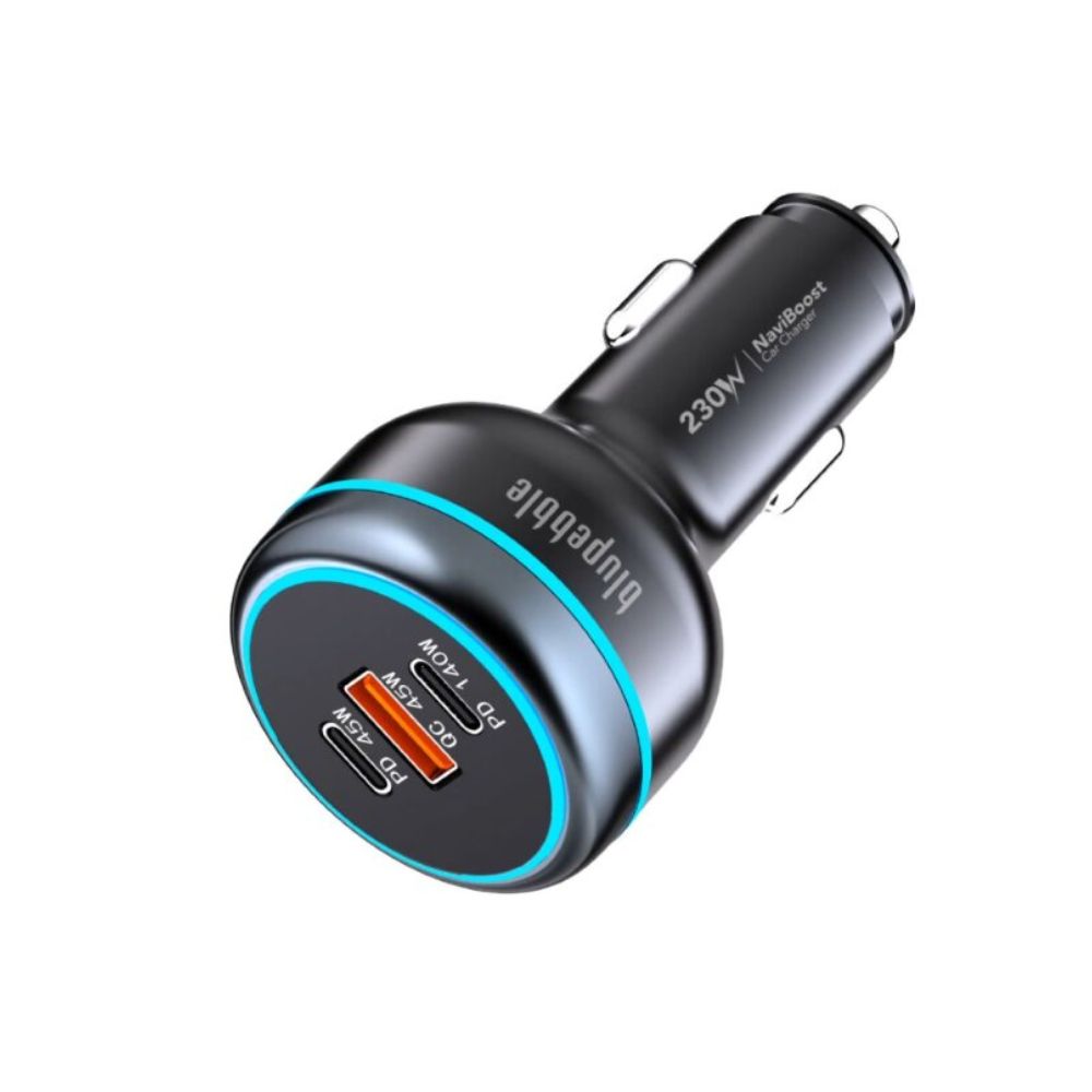 Blupebble Naviboost Pd 230W Car Charger Gray