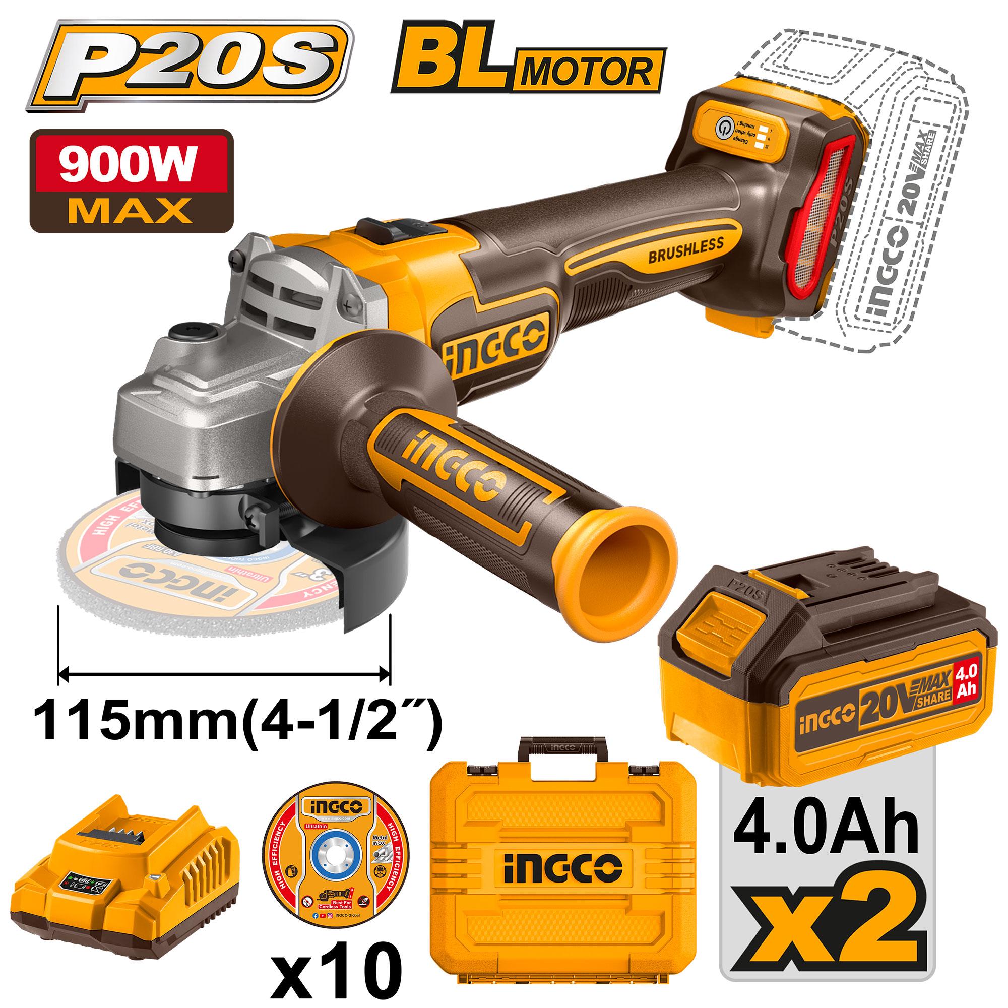 INGCO Cordless Angle Grinder