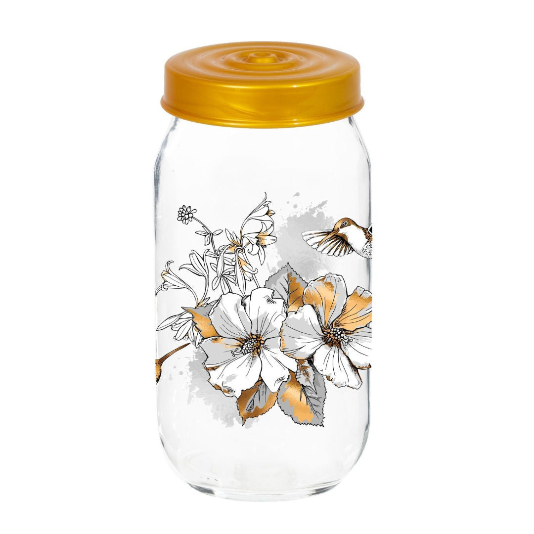 Herevin Glass Canister With Plastic Lid