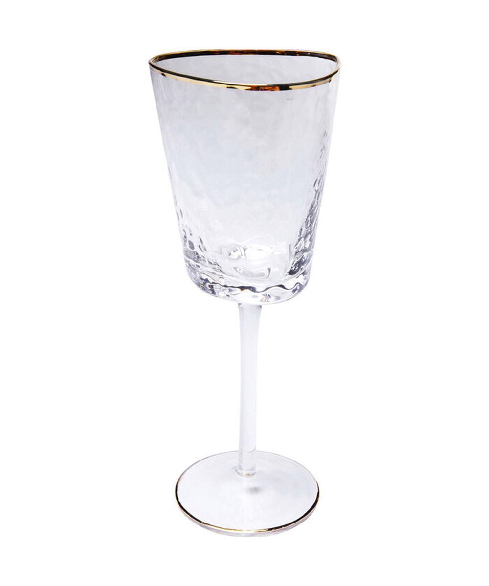 Hommage Handcrafted Glass Set, Unique Clear Glasses In Two Sizes