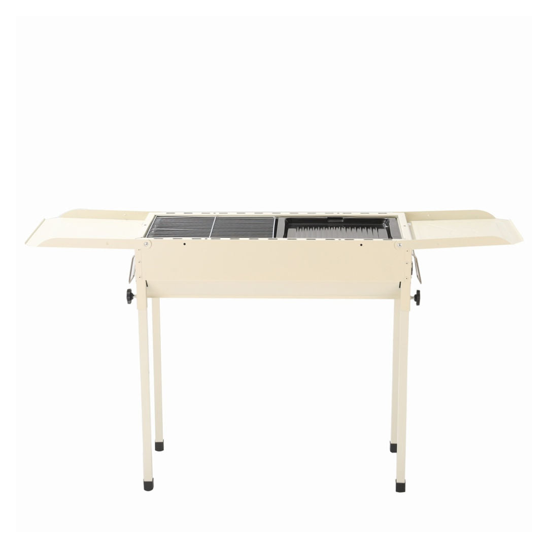 Porodo Lifestyle Camping Portable Charcoal Grill/Carbon Oven, White