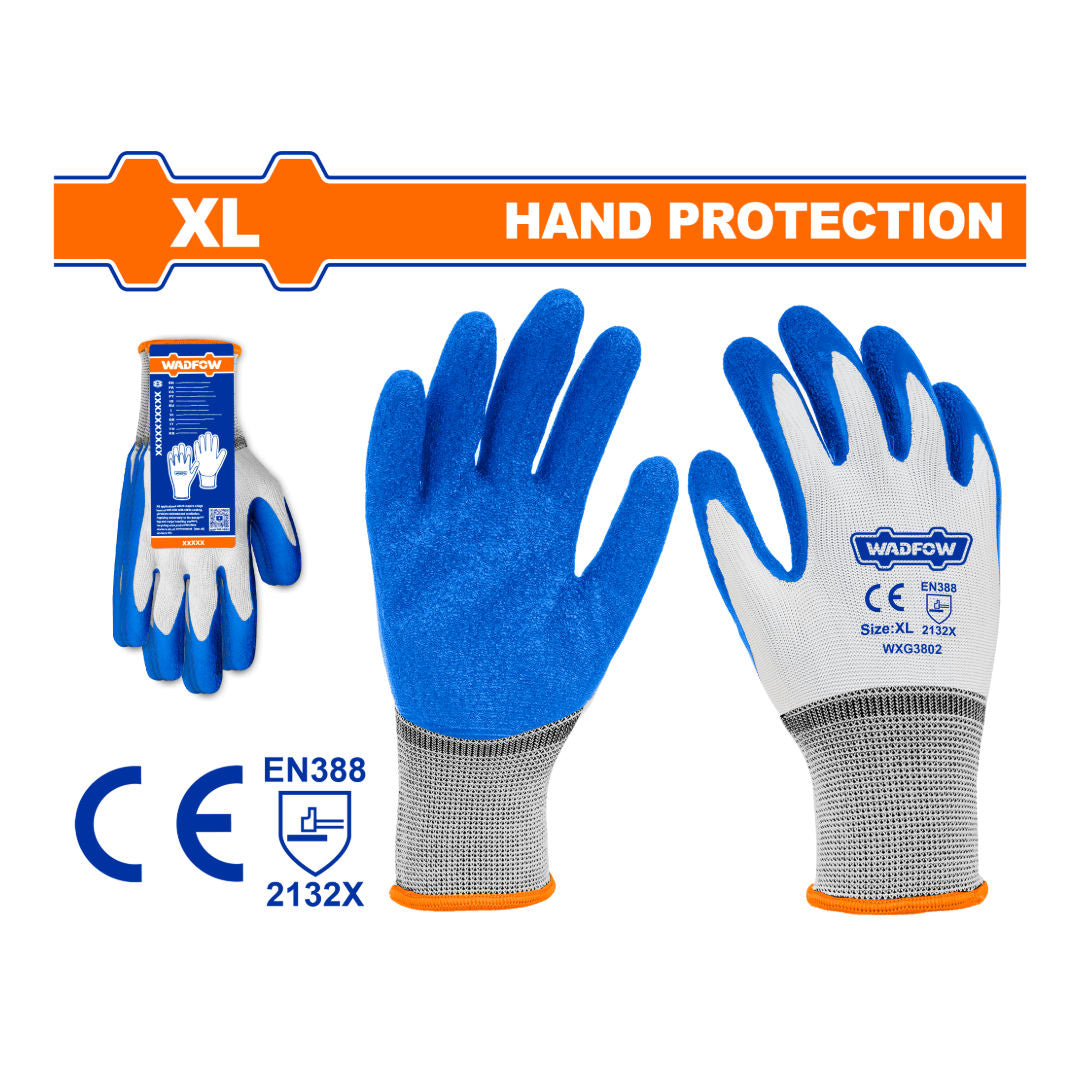 WADFOW Latex Gloves, XL