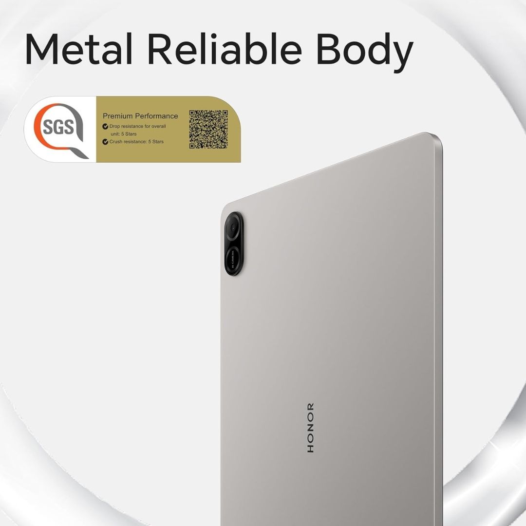 HONOR Pad X8b WiFi Tablet 11-Inch 90Hz FHD Display, 10100mAh Battery, 4GB RAM + 64GB Expandable Storage Up to 1TB, 4 Speakers, 15W Fast Charging, Metal Body, Space Grey