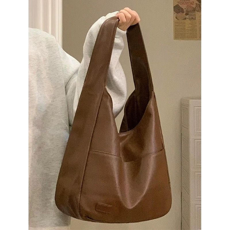 Women Shoulder Bag Large Capacity PU Leather Tote Bag Underarm Bag