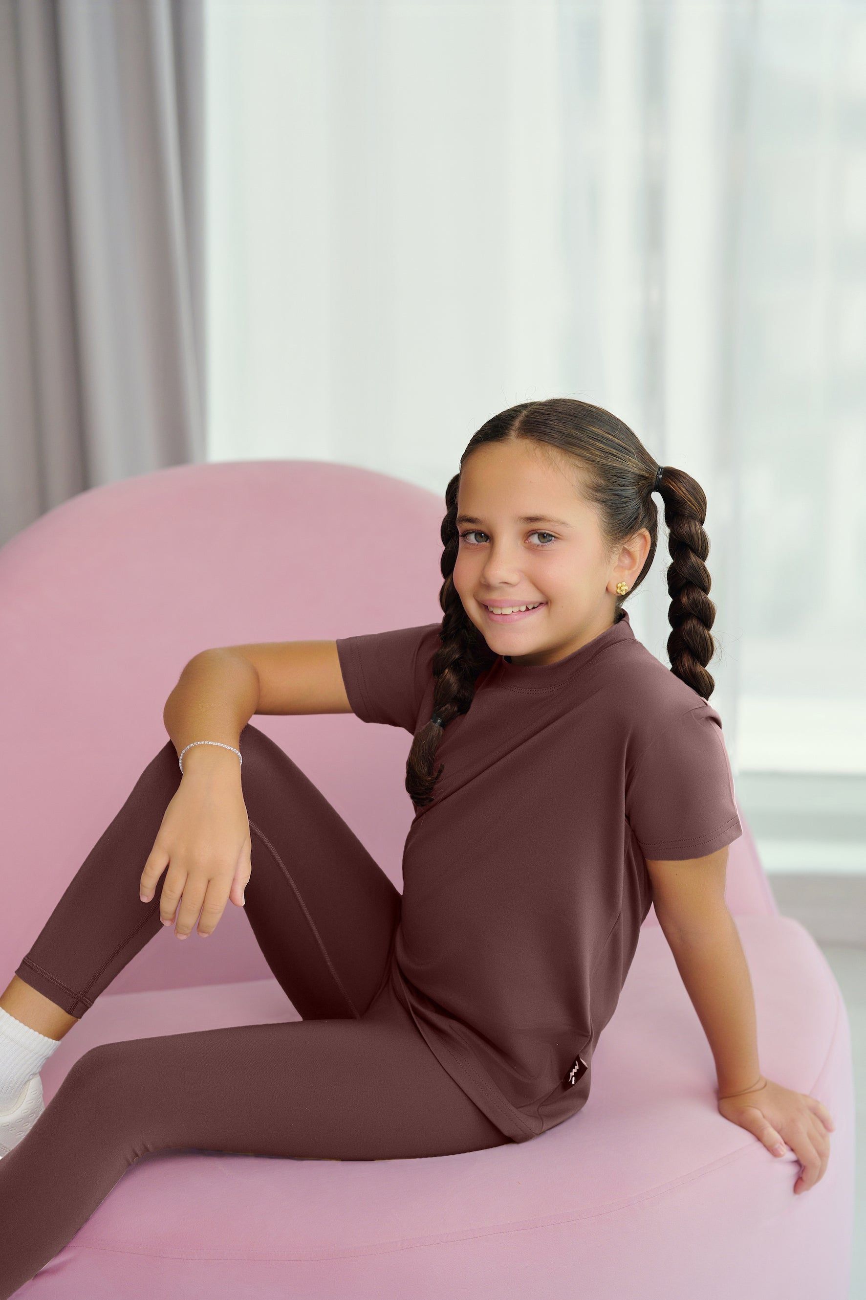 تي شيرت MULU Classic للأطفال (للجنسين) - بني