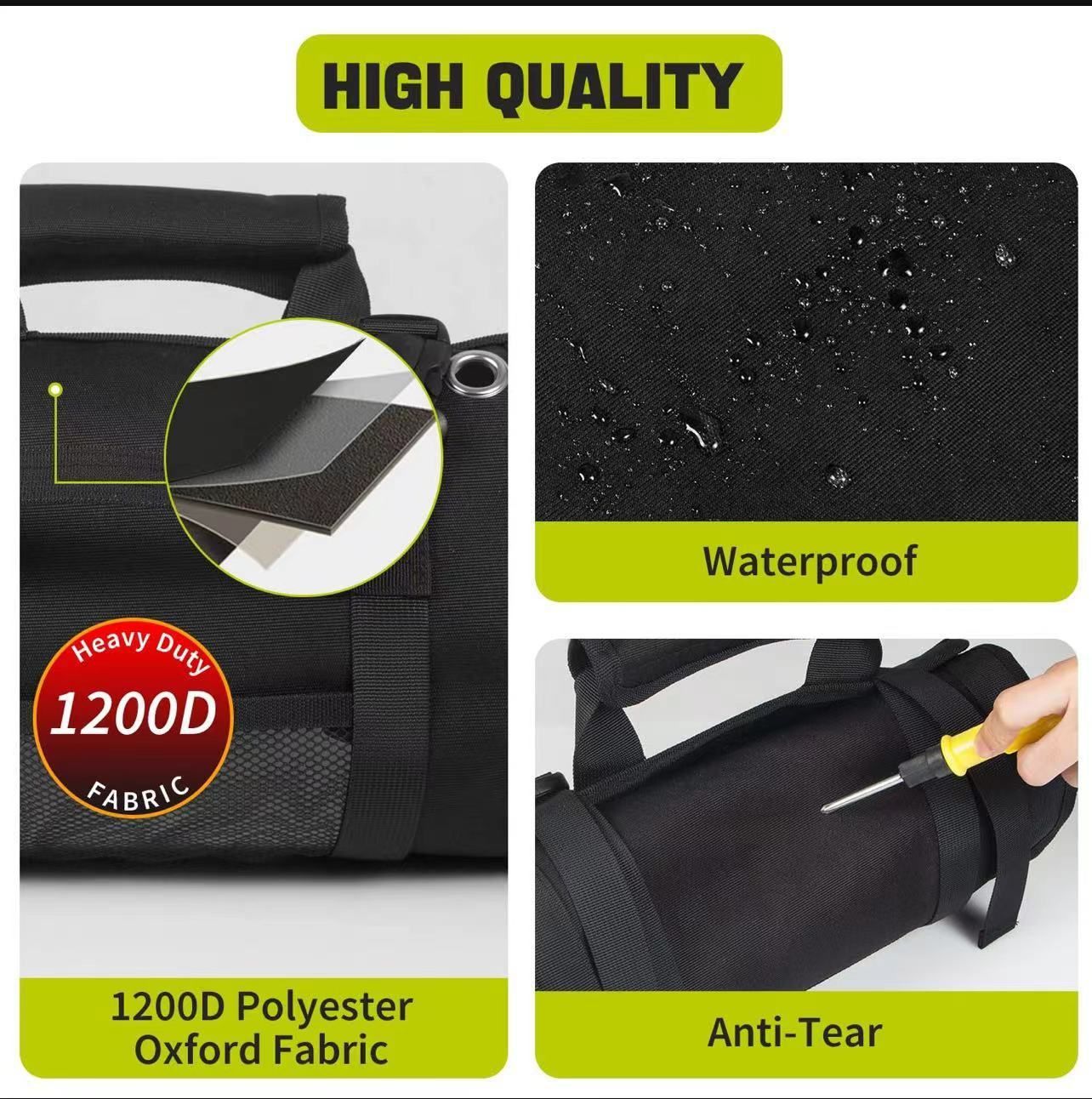 Hardware Tool Bag Portable Roll Up Tool Organizer Oxford Cloth Storage Bag