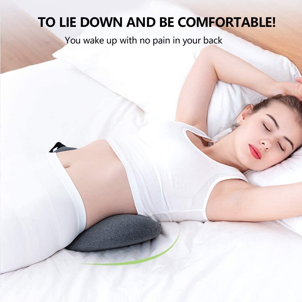 Memory Foam Pillow Lumbar Support Low Back Pillow Pregnant Waist Pillows Protect Spine