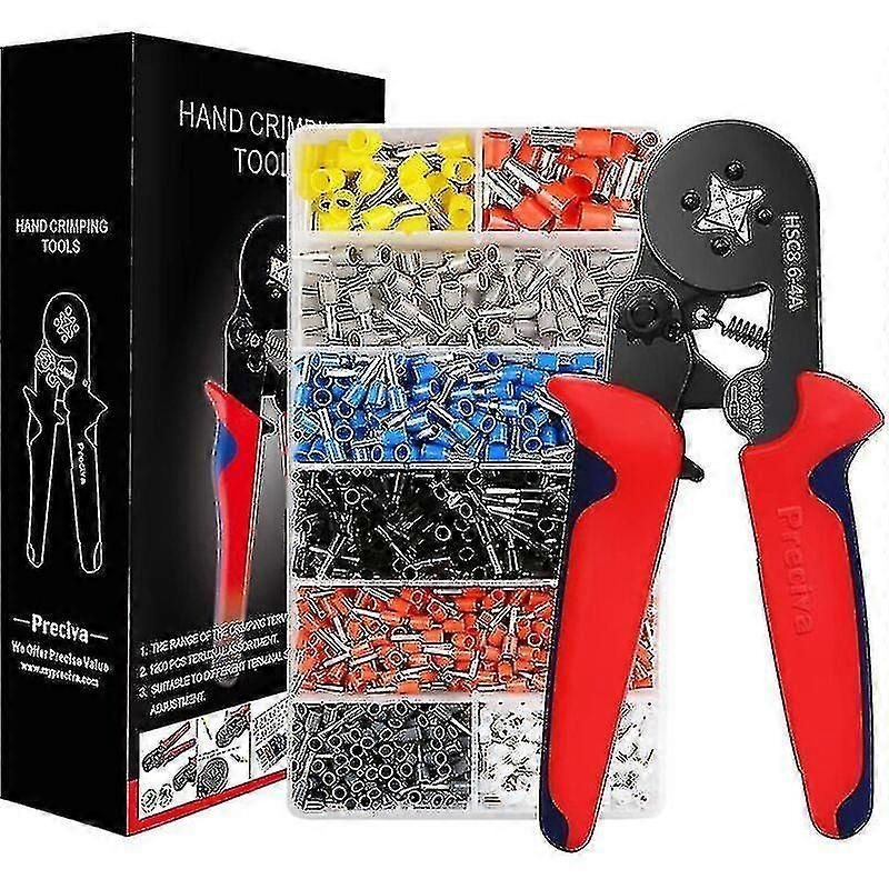 Crimping Tool Kit With 1200 Insulated Electrical Terminals