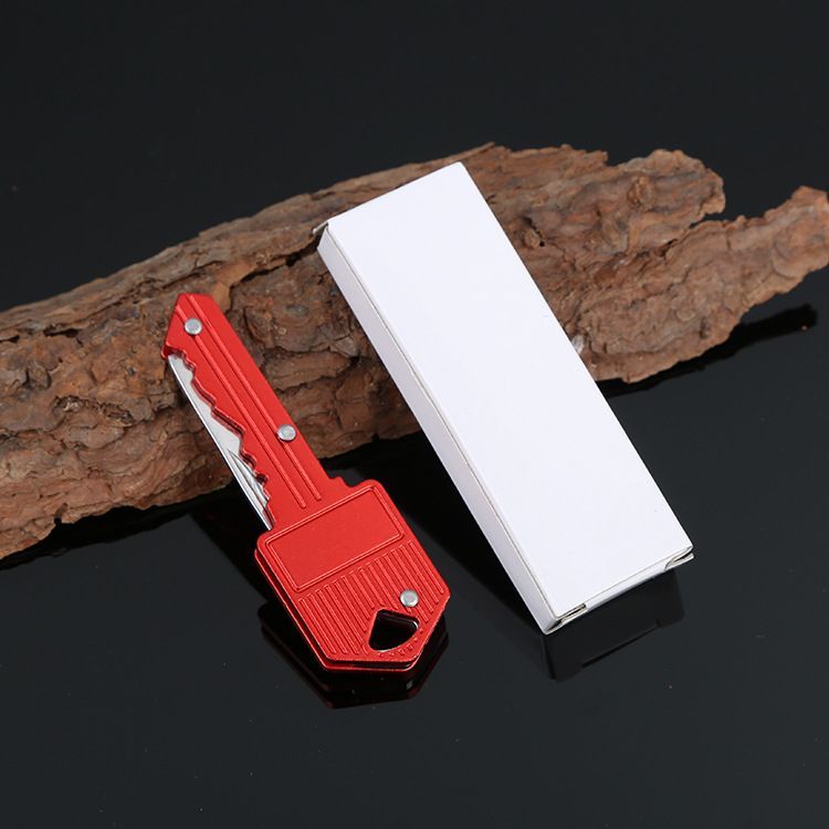 4pcs Mini Folding Key Knives Pocket Knife Keychain Multifunctional Camping Survival Tool