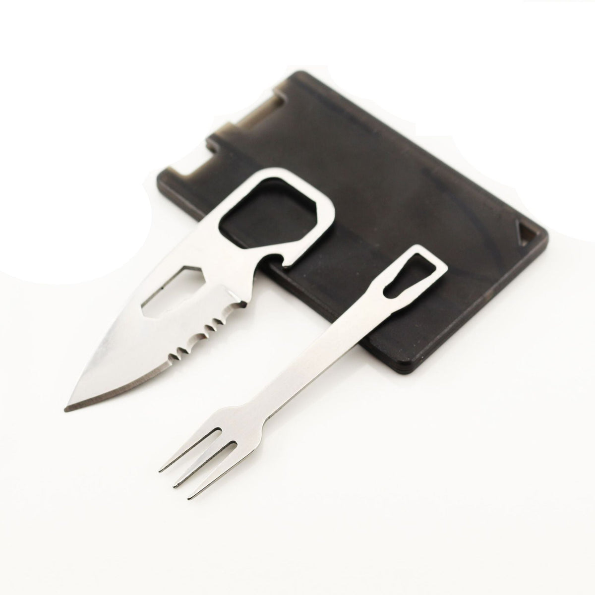 2pcs Mini Cutlery Set Portable Multifunction Tools Outdoor Cutlery Set Tool Card