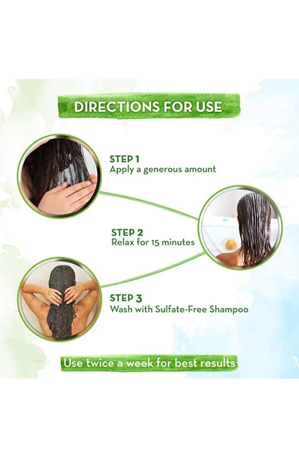 قناع الشعر بالجوز الهندي من Mamaearth لشعر أقوى وخالٍ من التجعد، 200 مل