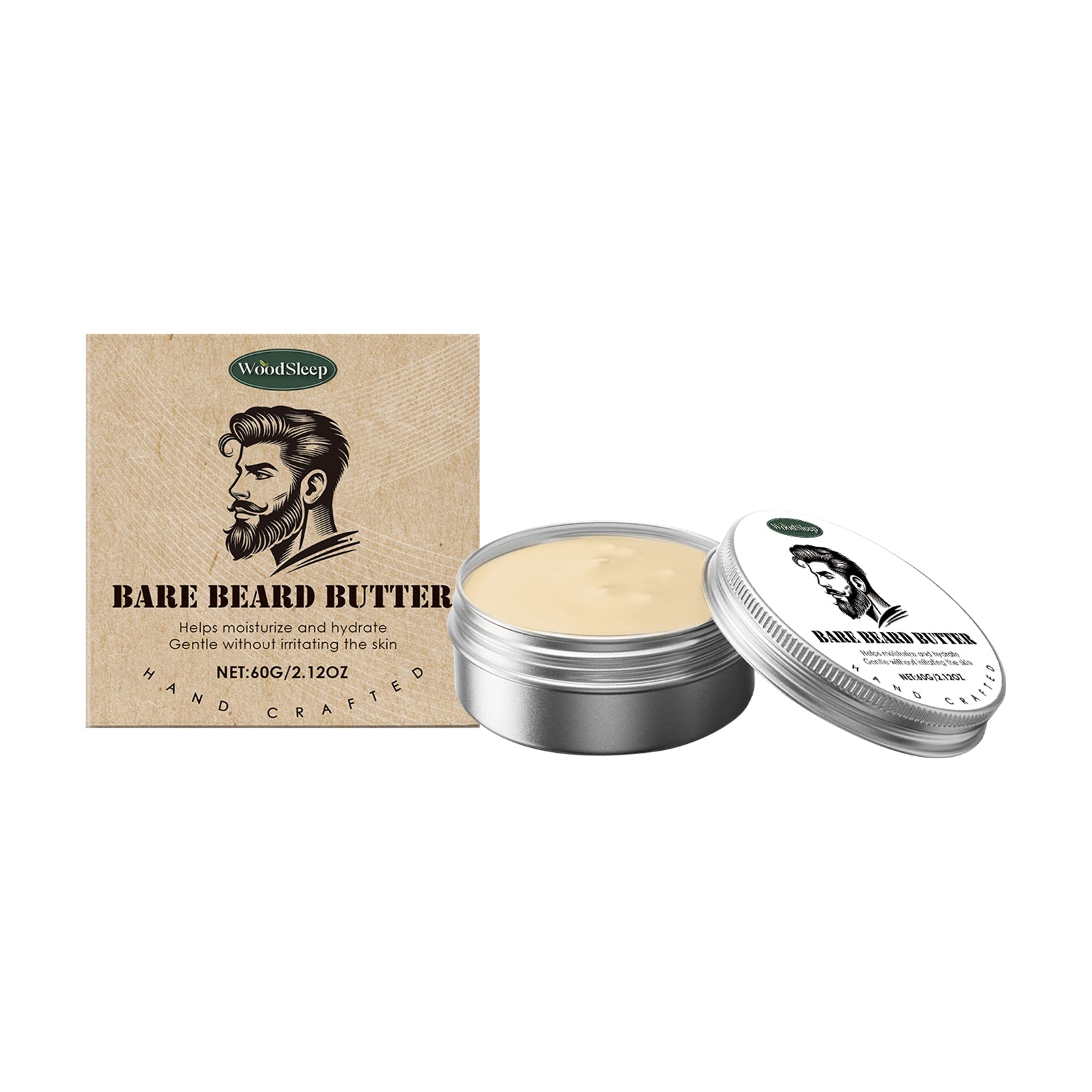 Men's Beard Care Wax, Nourishing, Moisturizing, Style & Grooming Essential ,60g