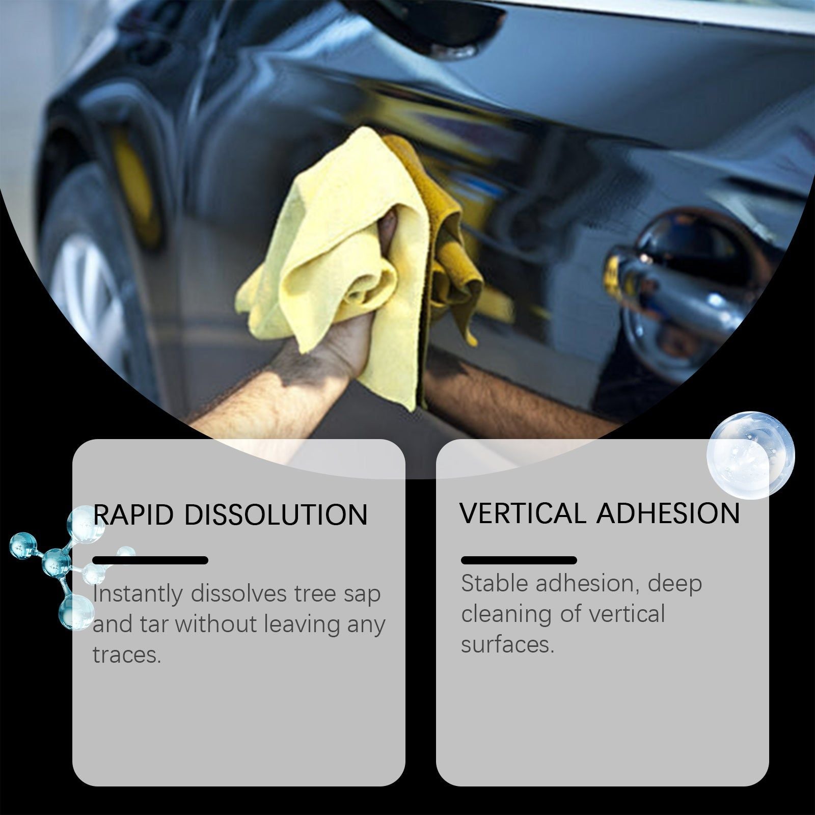 Car Cleaning Spray, Multi-Functional Exterior Decontamination, Easy Wash, Eco-Friendly, Stain Remover ,120ml