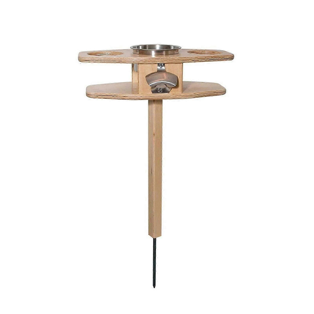 Outdoor Beers Wine Table Collapsible Wooden Portable Table Beers Lover Gift With Foldable Desktop-
