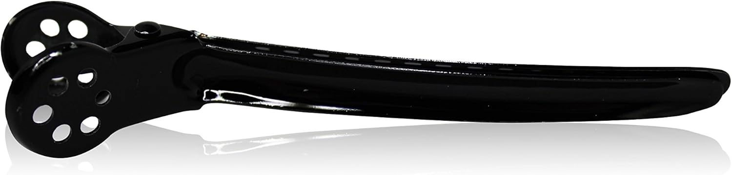 Framar Tight Tension Hair Clips, Black, Pack of 4
