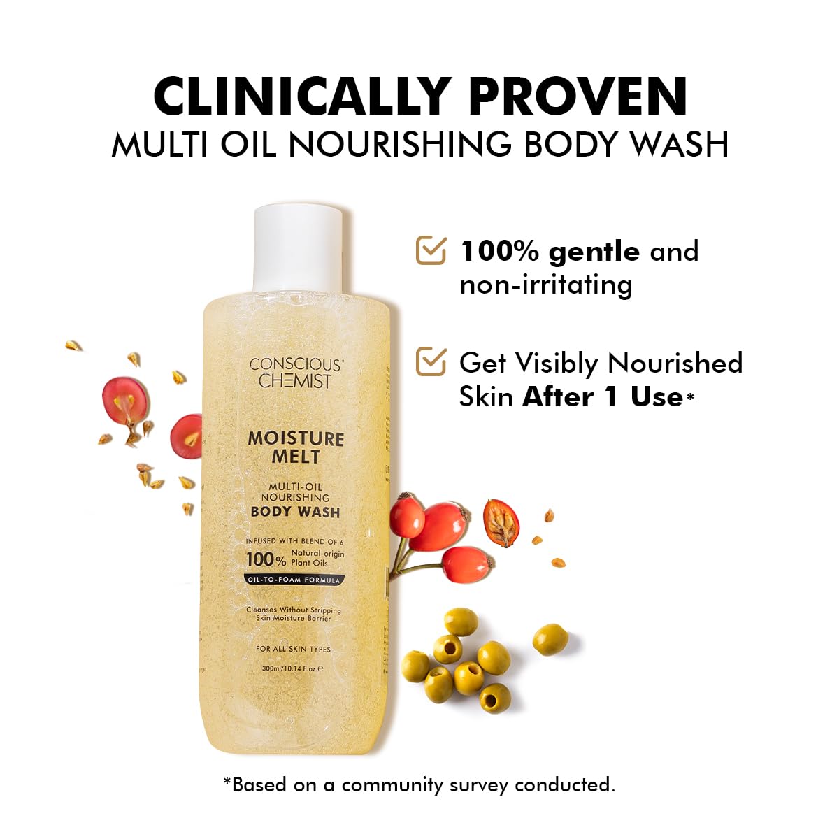 Conscious Chemist Multi-Oil Body Wash Shower Gel | 300ml
