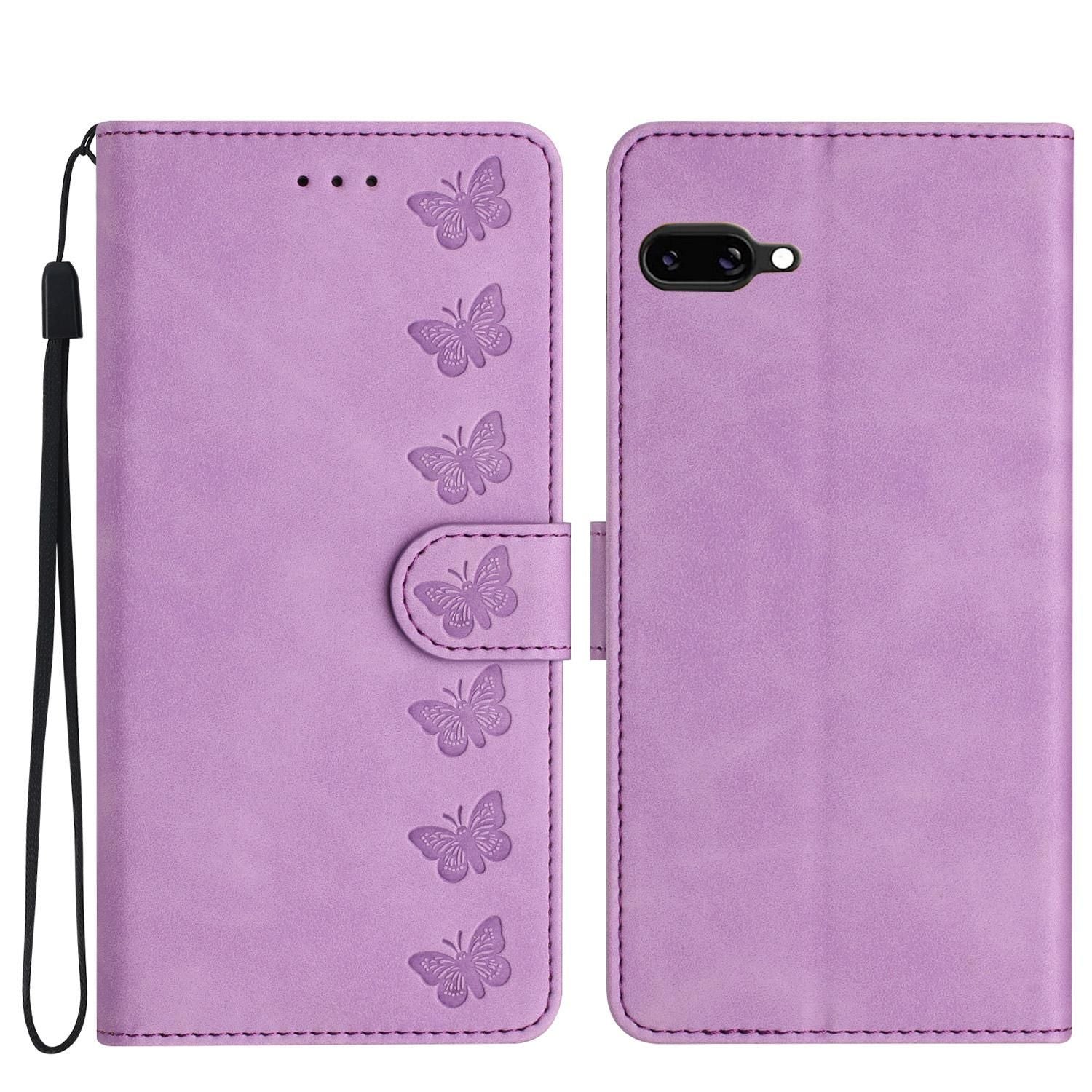 Seven Butterflies Embossed PU Case For Google Pixel 9a