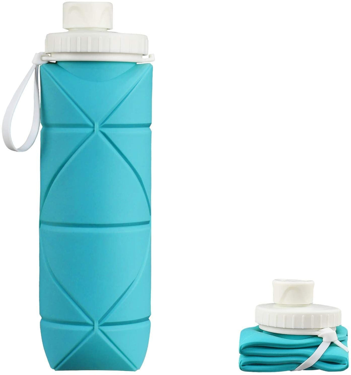 Collapsible Water Bottle Leak-Proof Heat-Resistant Travel Bottles 600ml