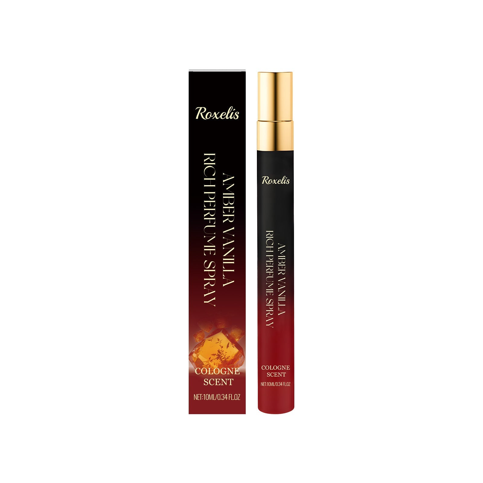 Amber Cologne Perfume Spray, Woody Scent, Unisex Fragrance, Daily Charm ,10ml