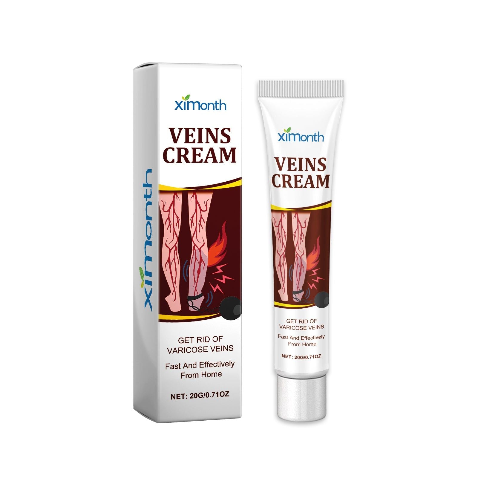 Veins Cream for Body Care, Relieve Varicose Veins, Pain & Swelling ,20g