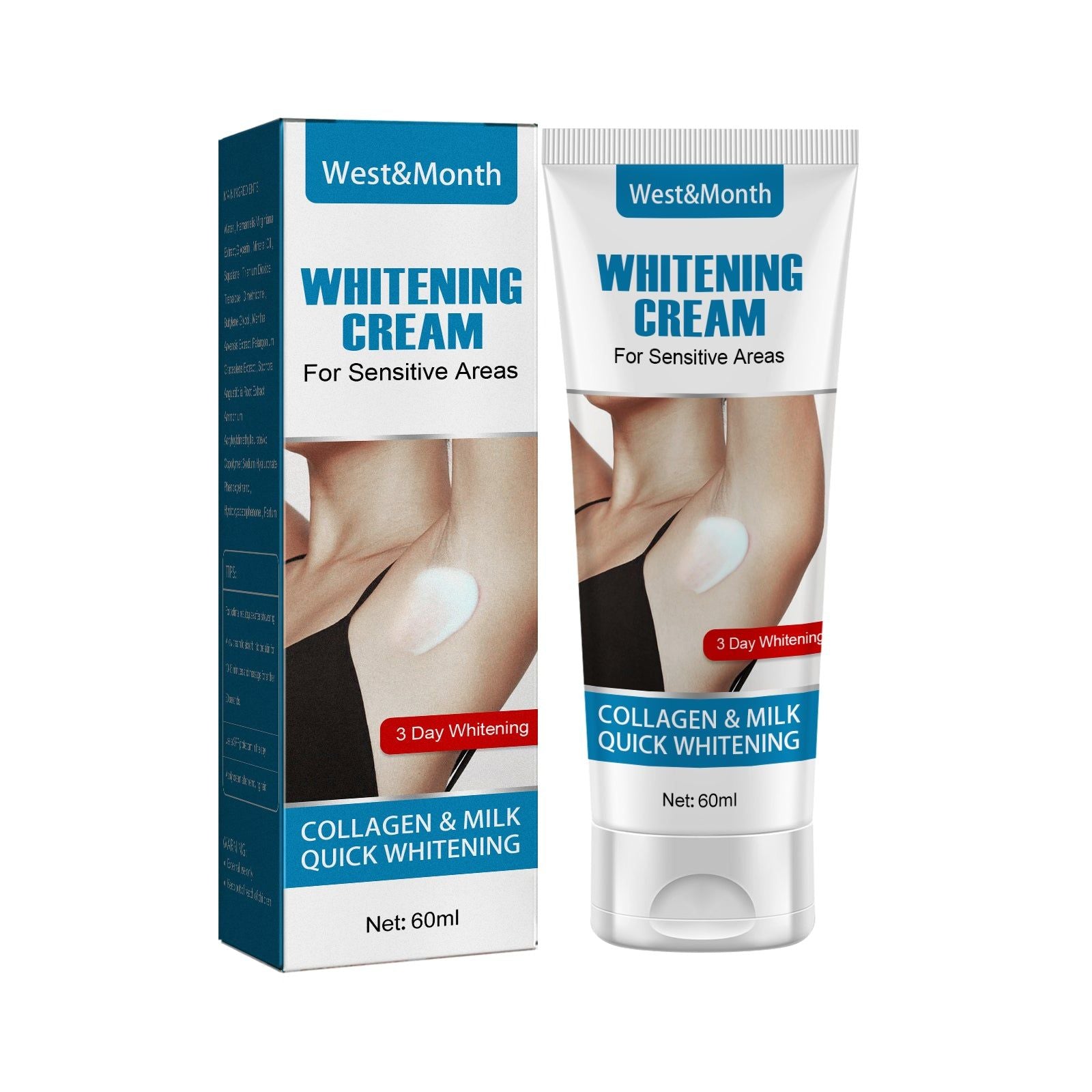 Brightening Underarm Cream, Repair Moisturize Skin, Private Area Whitening, Gentle Skin Care ,60ml