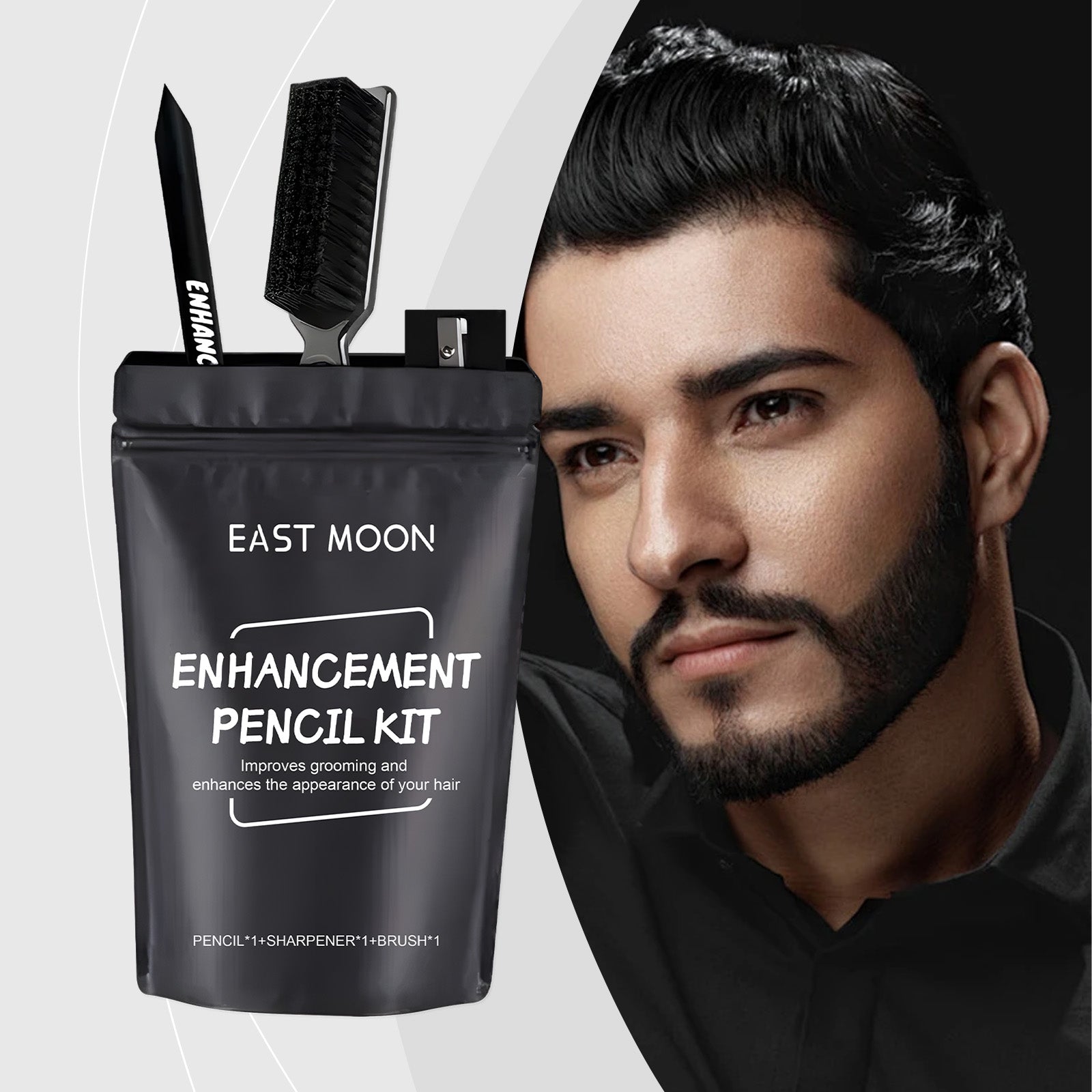 Beard Care Set, Men's Hairline & Styling Tools, Natural Beard Enhancement ,1set