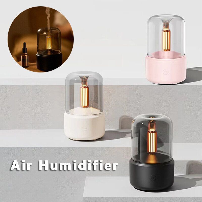 Atmosphere Light Humidifier Candlelight Portable Aroma Diffuser 120ml