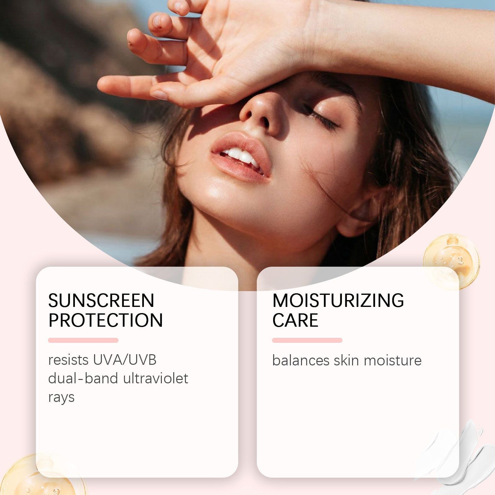 Body Protection Spray, UV Water & Sweat Resistant, Refreshing Non-Sticky Sunscreen ,60ml