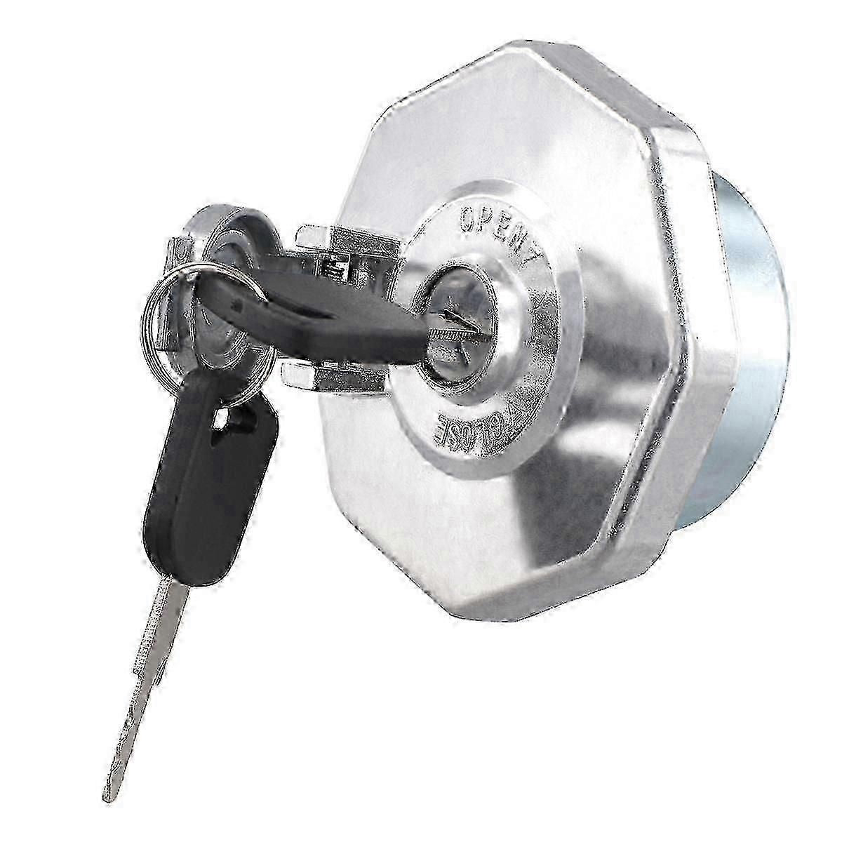 Car Fuel Cap With Key For Npr Nqr 4hk1 8-98146010-0 8-98088982-0 Silver