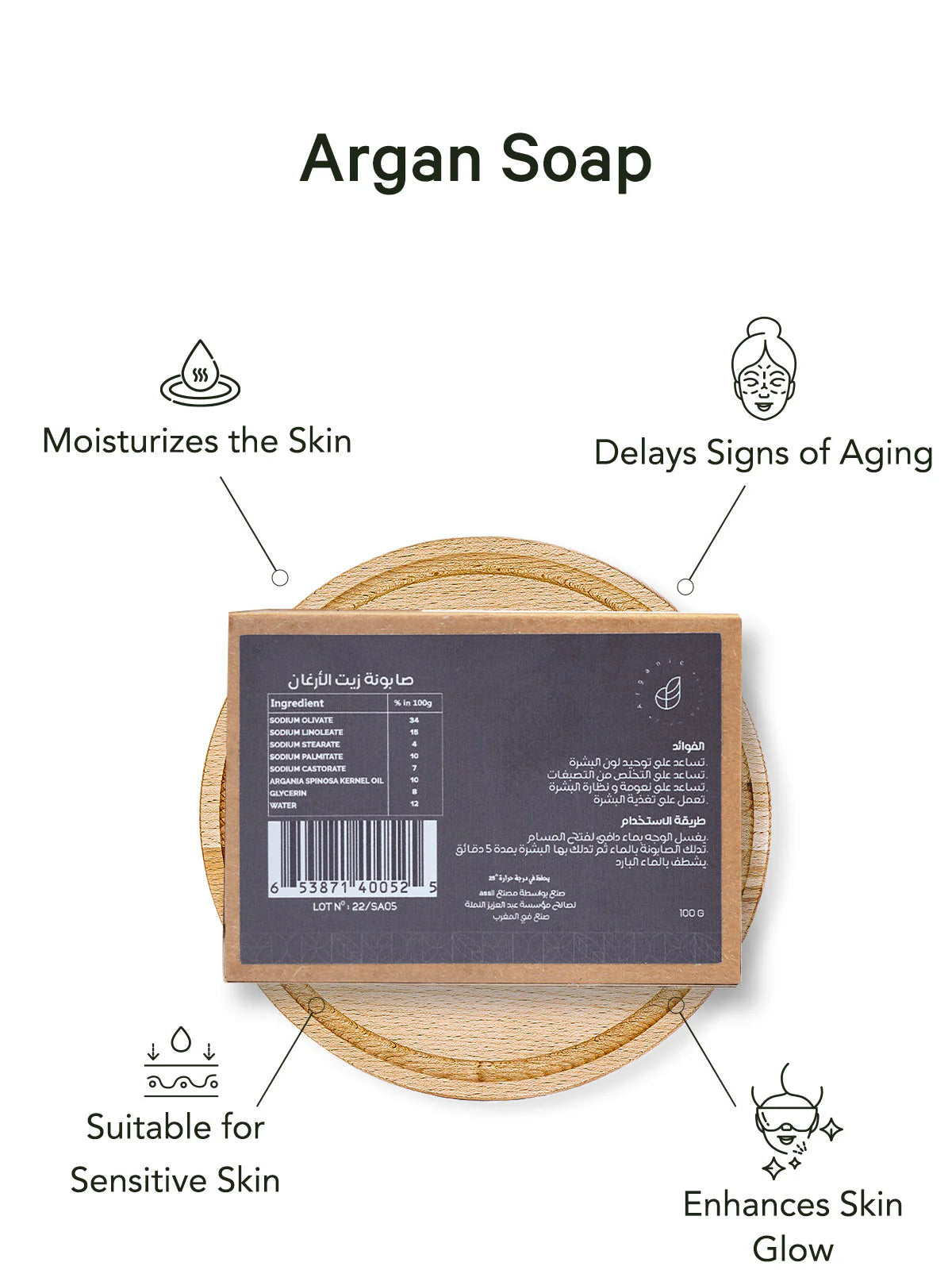 Natural Argan Soap (M13)