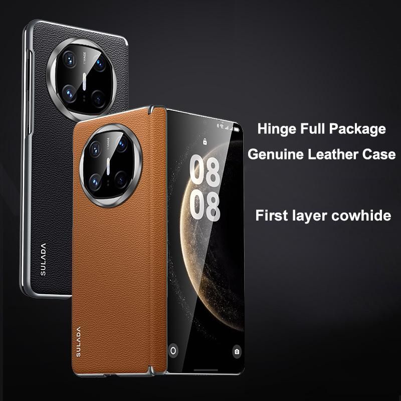 Frameless Leather Hybrid PC Case For Huawei Mate X6
