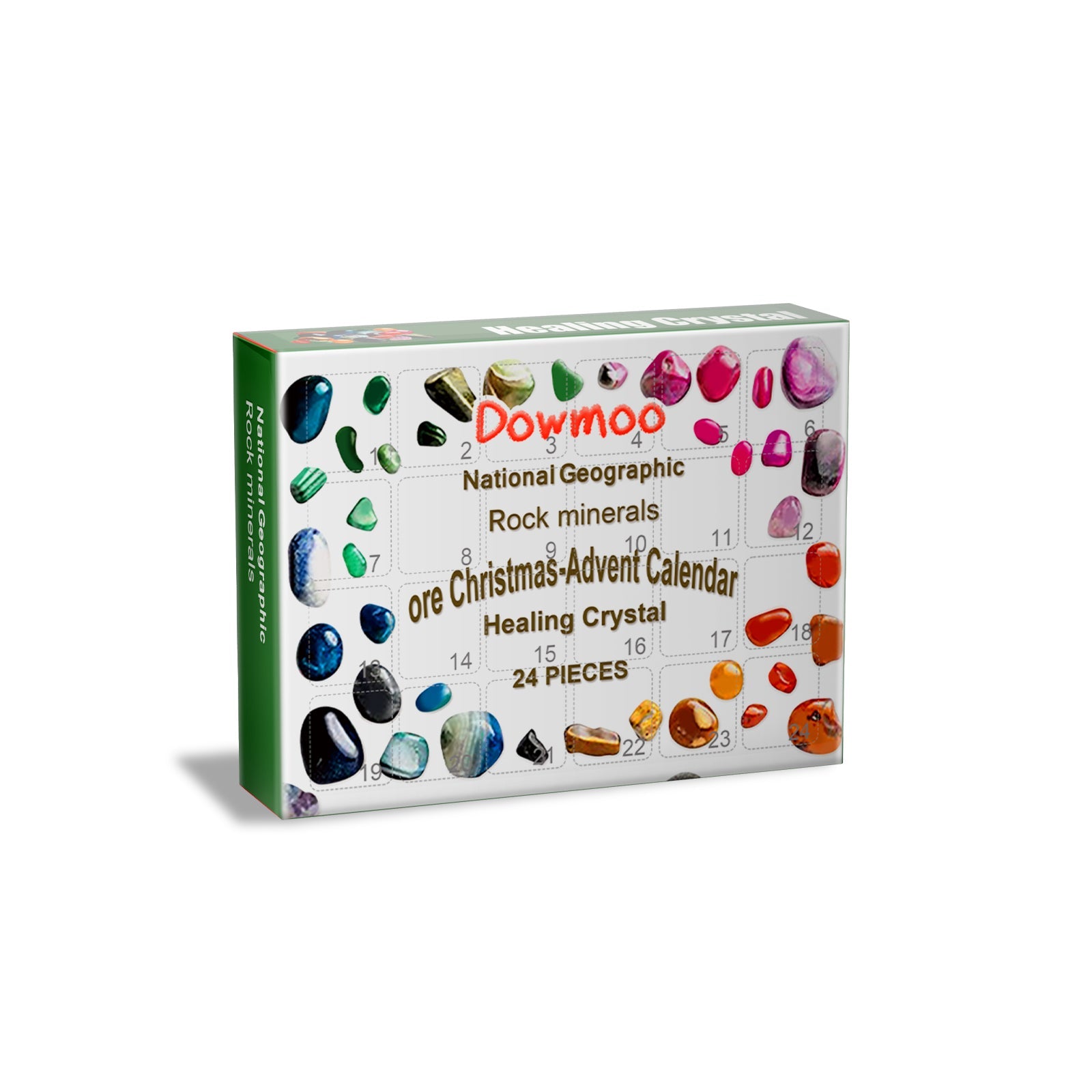 Christmas Surprise Guess 24 Day Mineral Blind Box, Holiday Countdown Gift for Kids ,24pieces
