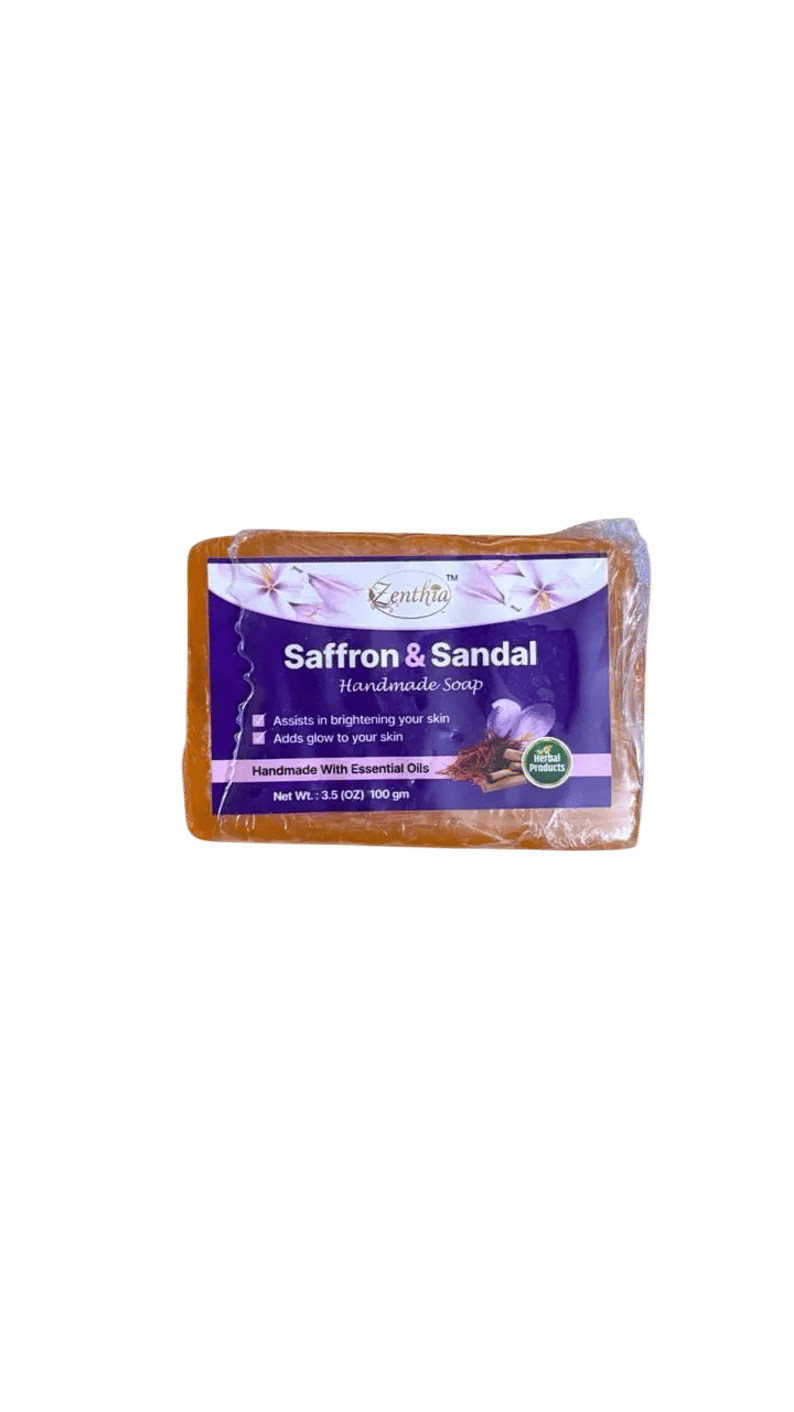 Trustmeds Saffron & Sandalwood Soap with Neem & Coconut Oil