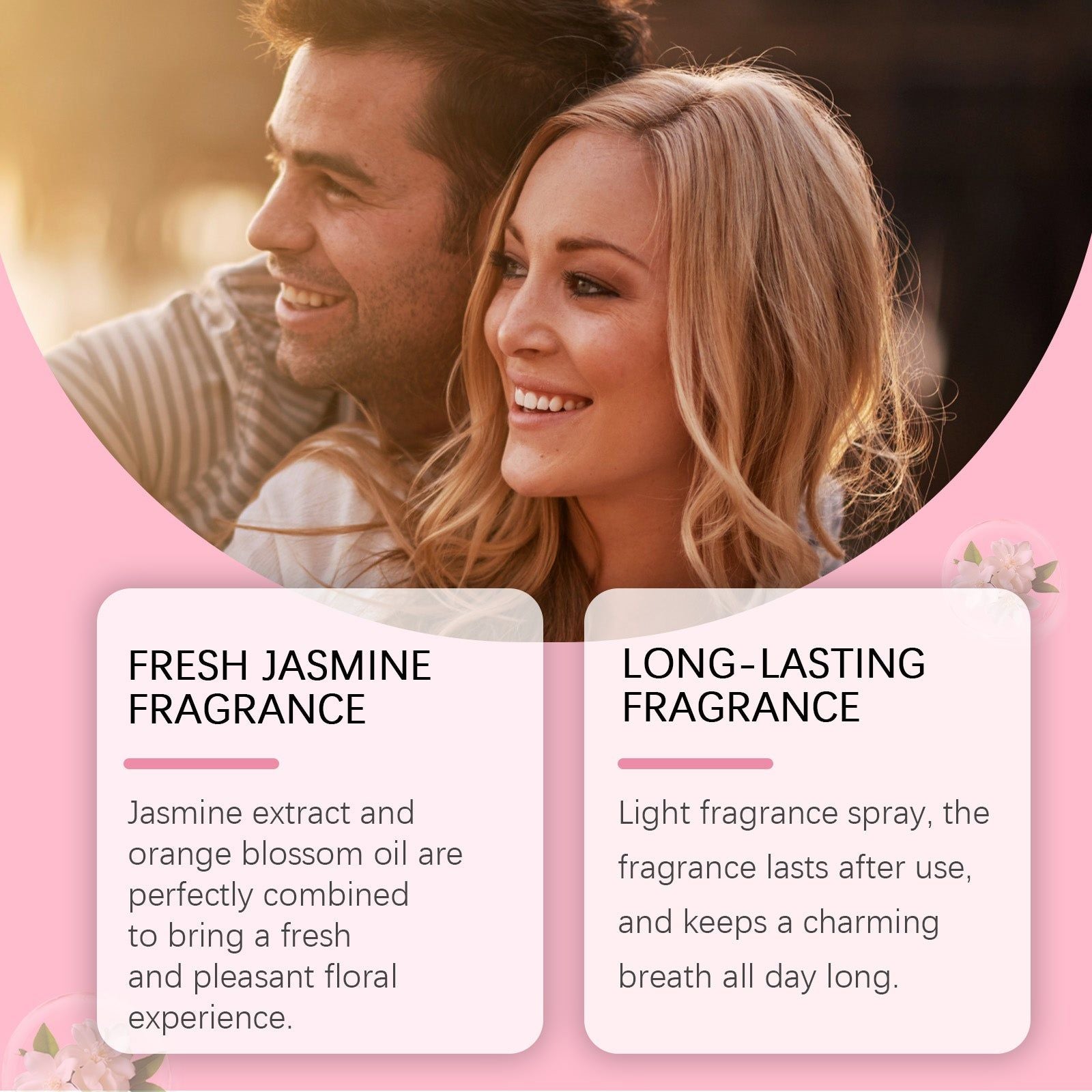 Brazilian Jasmine Perfume Spray, Light Fresh Fragrance, Long-lasting, Elegant Body Mist ,100ml