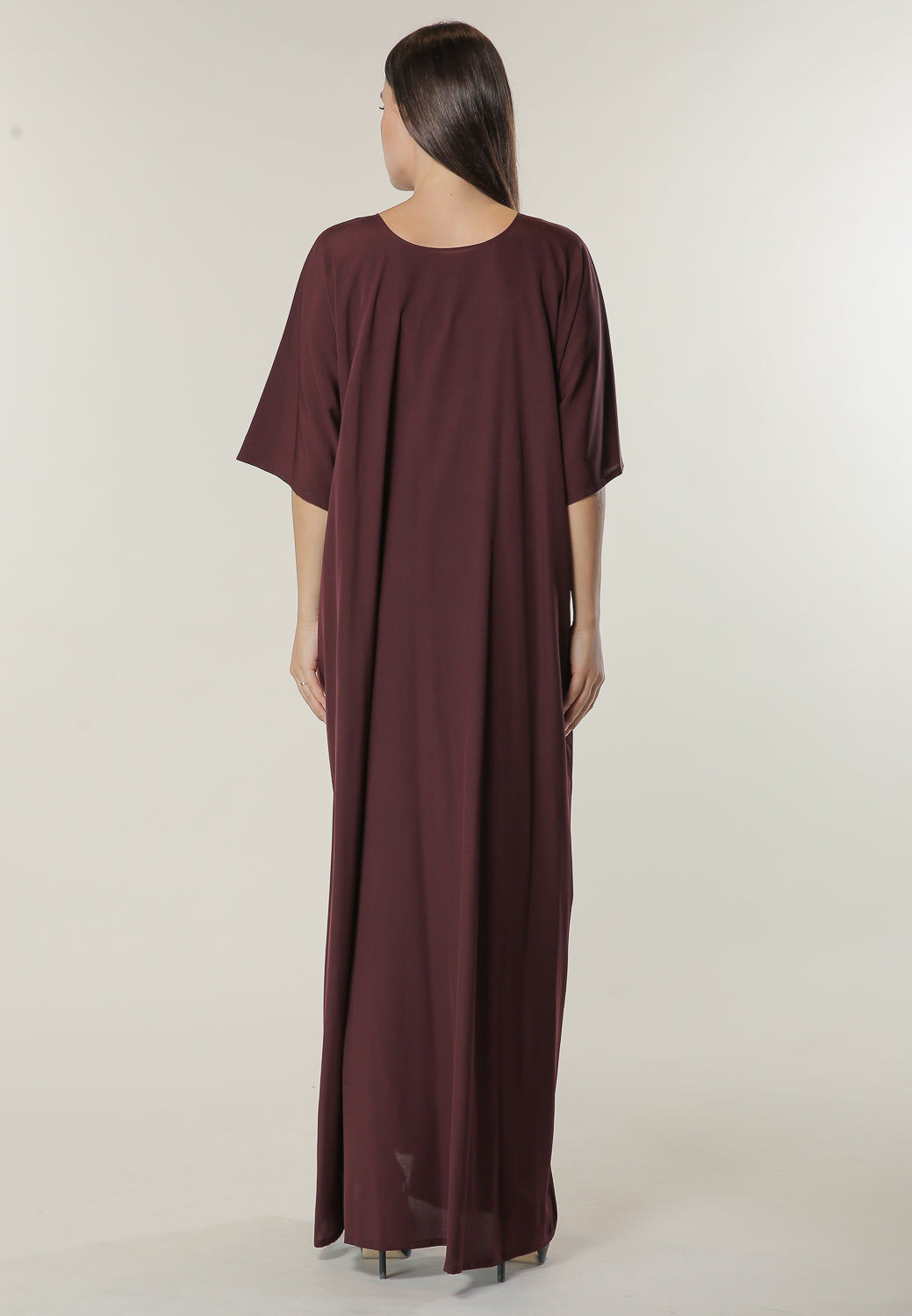MOiSTREET Maroon Under Abaya