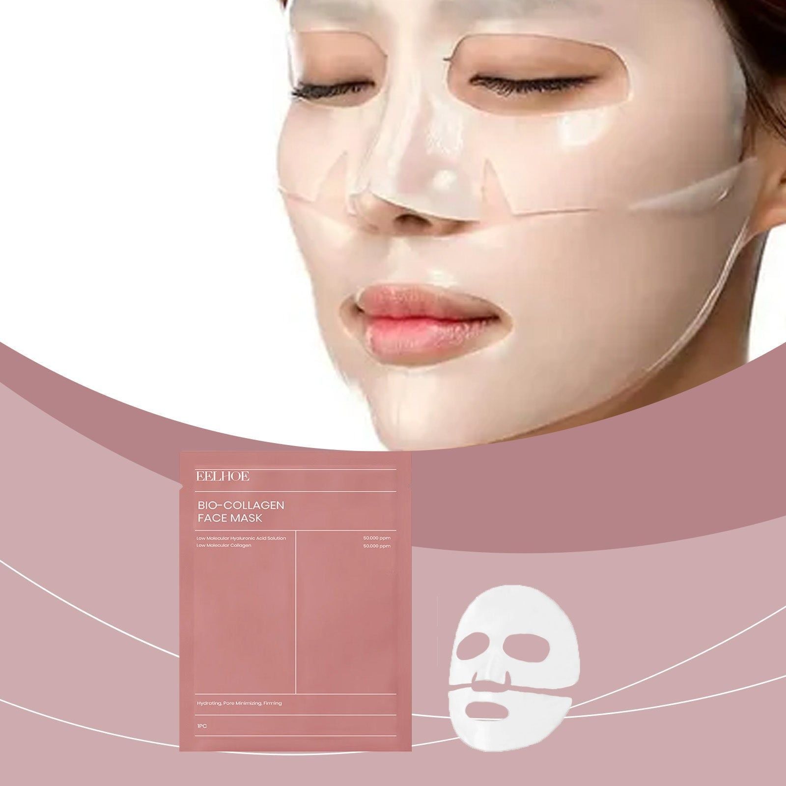 Collagen Facial Mask, Hydrating, Brightening, Anti-Aging, Skin Rejuvenation ,1pcs