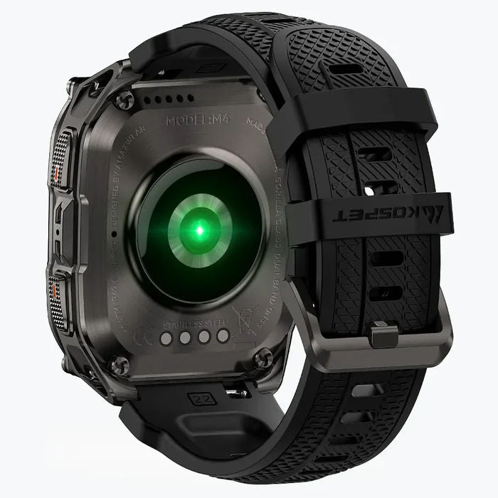 KOSPET TANK M4 Rugged GPS Smartwatch with 1.96” AMOLED Display, Dive Modes, Bluetooth Calling & 10ATM Waterproof