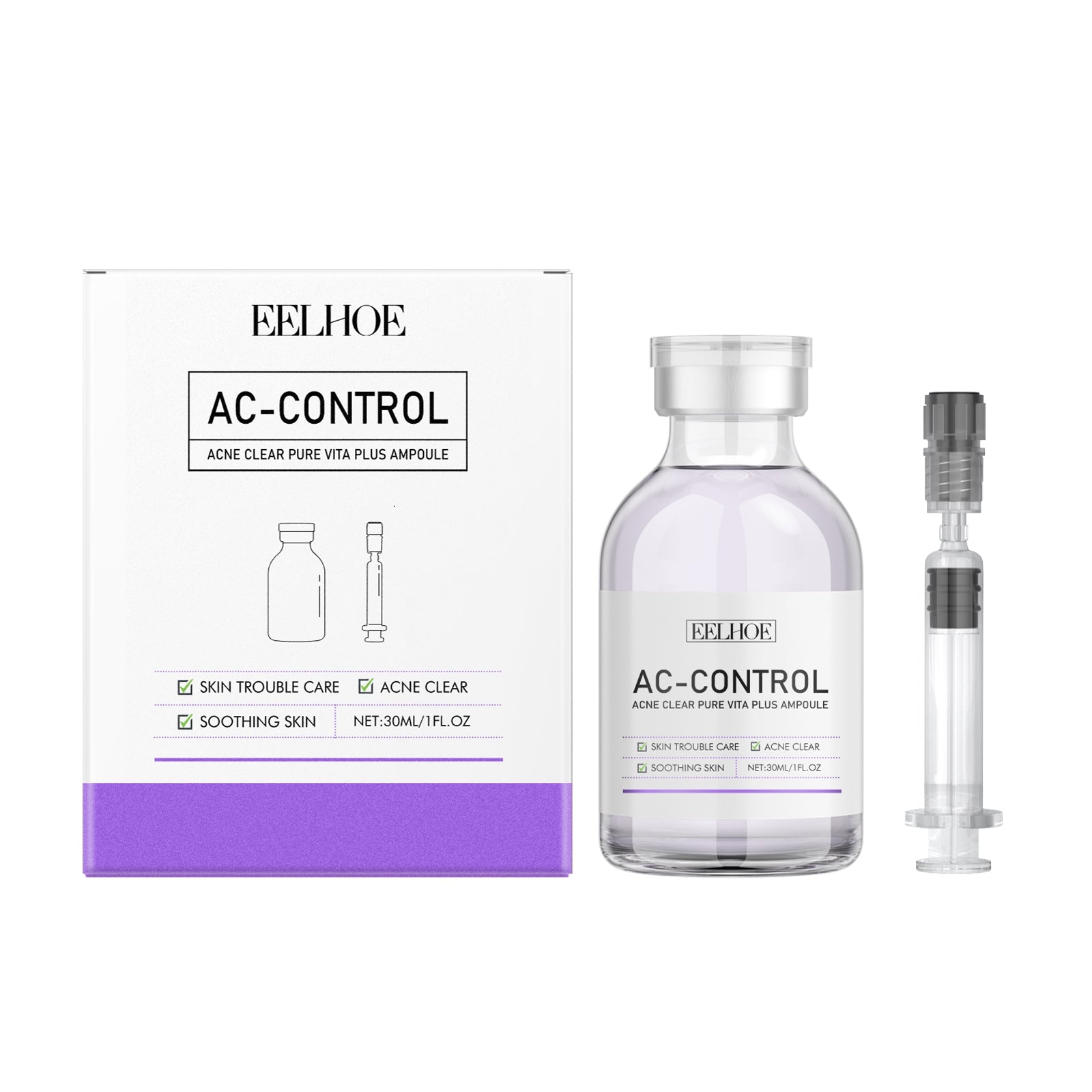 Acne Repair Ampoule, Herbal Acne Treatment, Clear Skin, Blemish Remover ,1set
