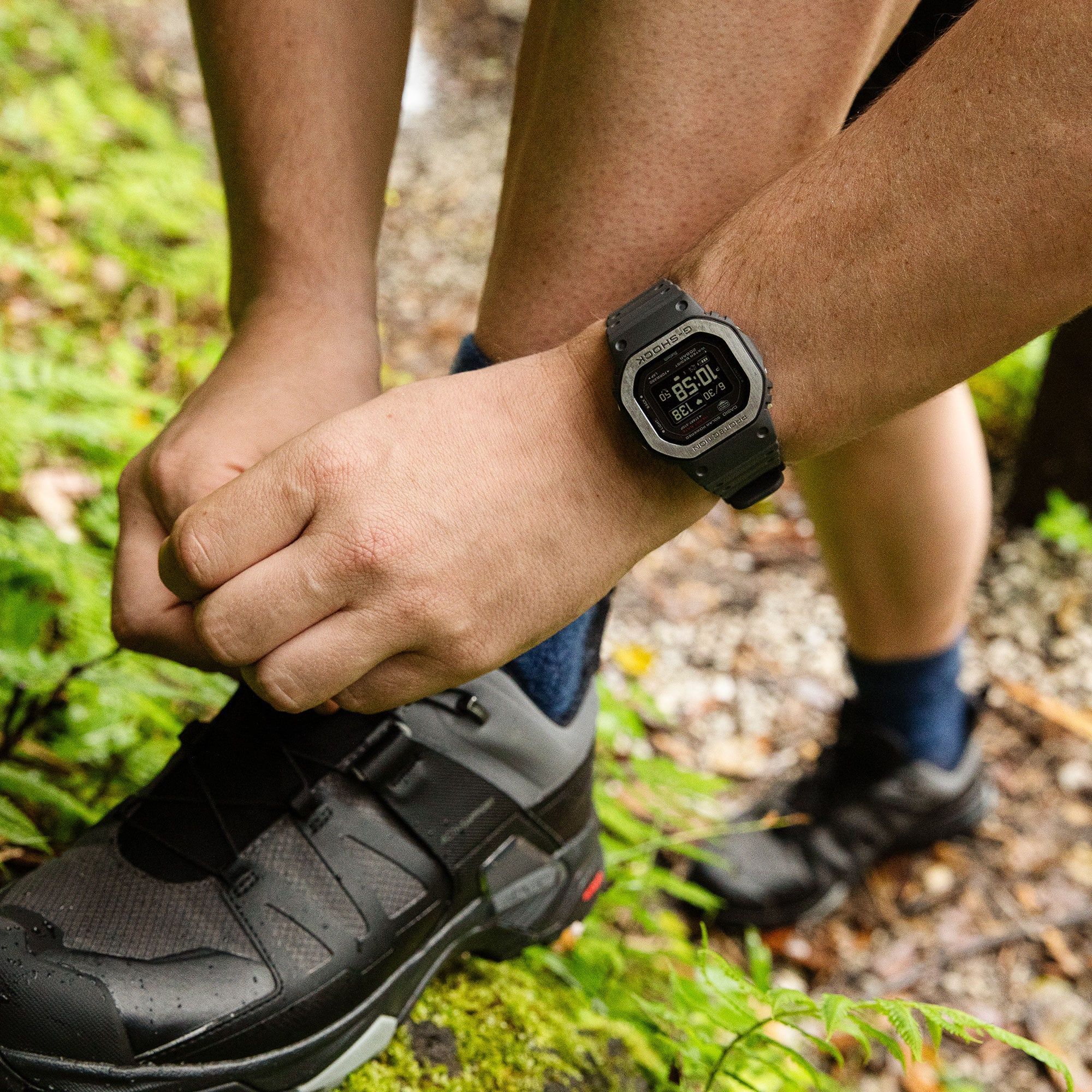 ساعة كاسيو G-SHOCK DW-H5600MB الذكية المزودة بتقنية Bluetooth والمخصصة للياقة البدنية والصحة