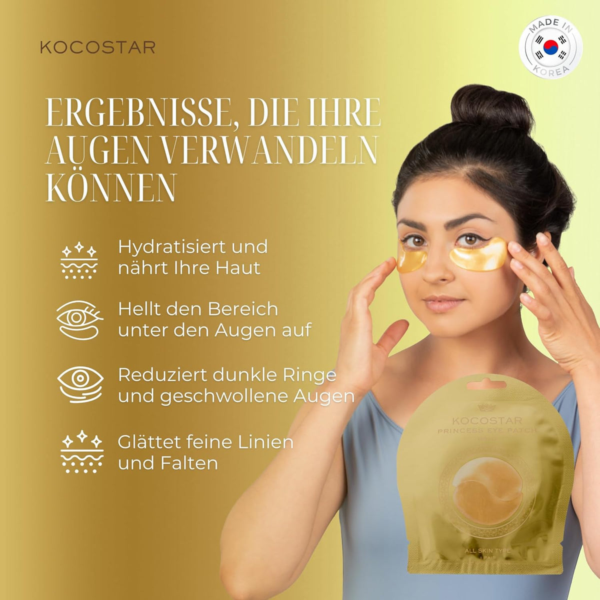 Kocostar Princess Gold Eye Patch 3G 1's