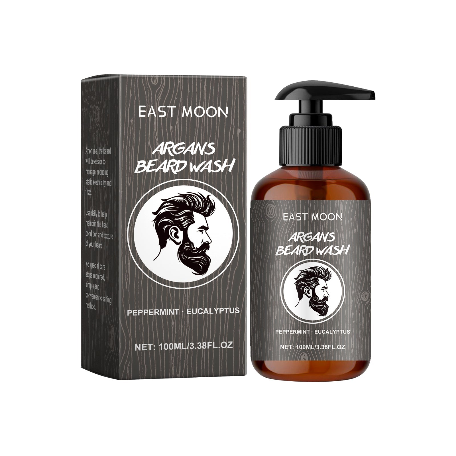 Revitalize Your Beard with Gentle Eucalyptus & Argan Oil Beard Care, Moisturizing & Softening ,100ml