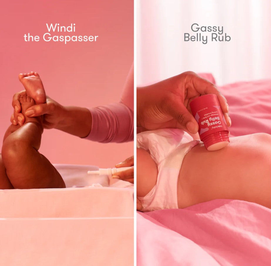 Frida Baby Gassy Belly Rub - Natural Gas & Colic Relief Massage Balm
