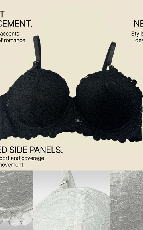 Breathable Detachable Strap Underwear, Comfortable, Sexy Lace, Perfect Fit ,1pcs